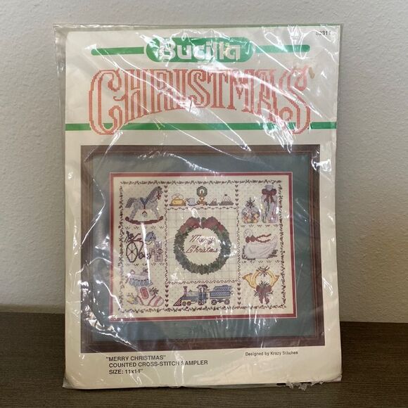 Bucilla Christmas Cross-stitch Vintage Sealed New - Picture 1 of 5